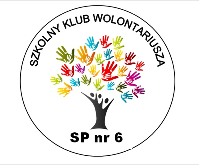 Logo wolontariaty SP6 - drzewo utworzone z dłoni