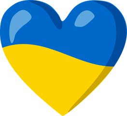 Srece w barwach narodowych Ukrainy