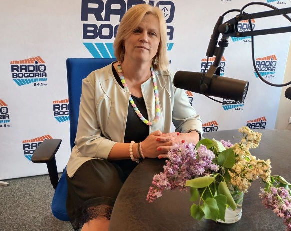 Dyrektor Agnieszka Rutecka w studiu Rafdia Bogoria
