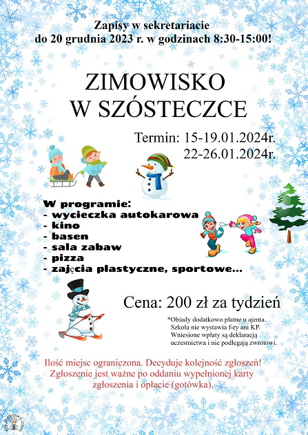 Zimowisko 2024 - plakat