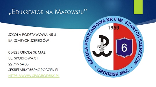 tytułowy slajd prezentacji konkursowej Edukreator na Mazowszu 2023 r.