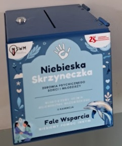niebieska skrzyneczka z projektu ministerstwa edukacji