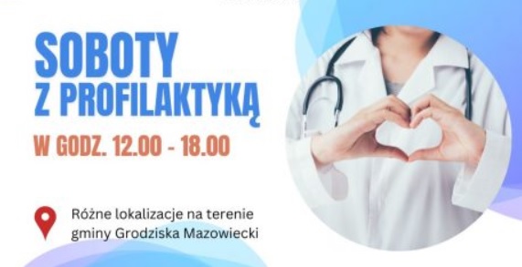 baner reklamujący białą sobotę - bezpłatne badania 