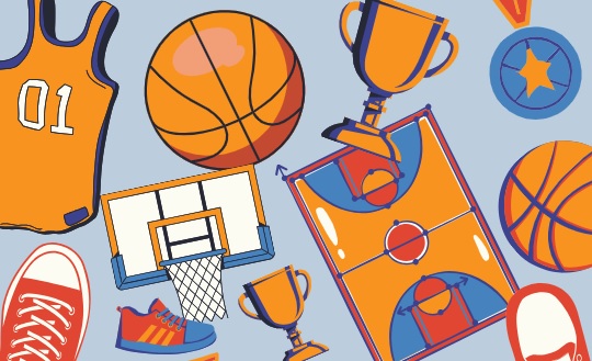 rysunek przedstawia grafiki symbolizujące różne dyscypliny sportowe