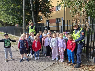 spotkanie ze strażą miejską na skrzyżowaniu