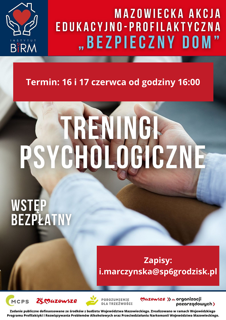Bezpieczny dom - zaproszenie na warsztaty psychologiczne_16 i 17.06.25