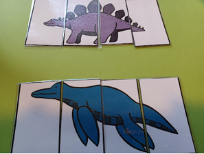 Puzzle dinozaury