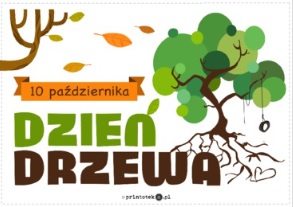 Dzień Drzewa - plakat z symbolicznym drzewem