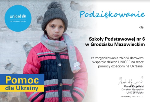 UNICEF_podziękowania