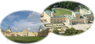 Dwa zdjęcia Pałacu w Wilanowie