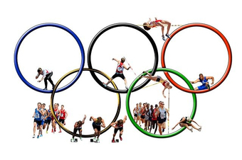 logografika dyscyplin lekkoatletycznych na kołach olimpijskich