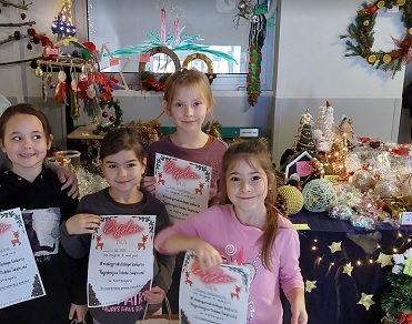 nagrodzone przedszkolaki w konkursie najpiękniejsza ozdoba bożonarodzeniowa