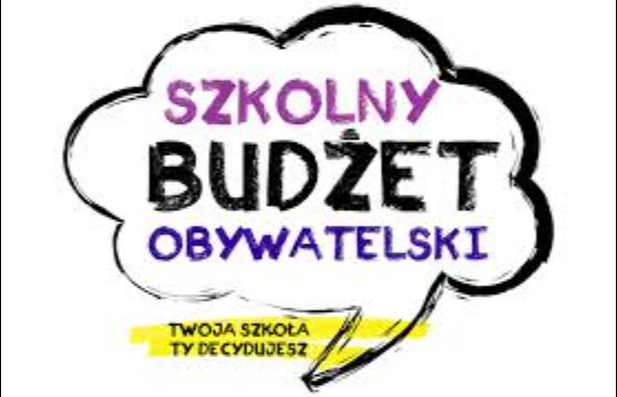 szkolny budżet obywatelski- napis w chmurce dialogowej